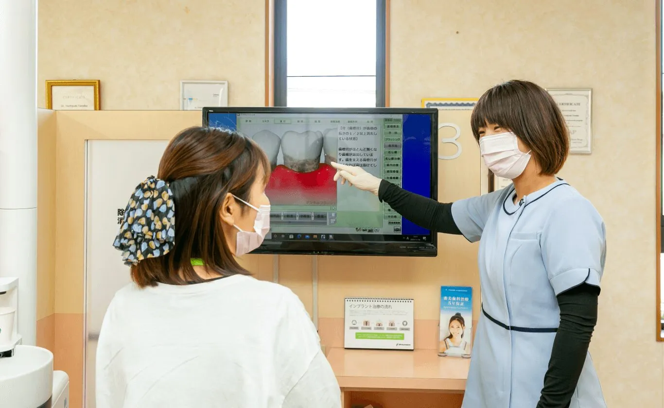 安全性に配慮した治療丁寧な説明